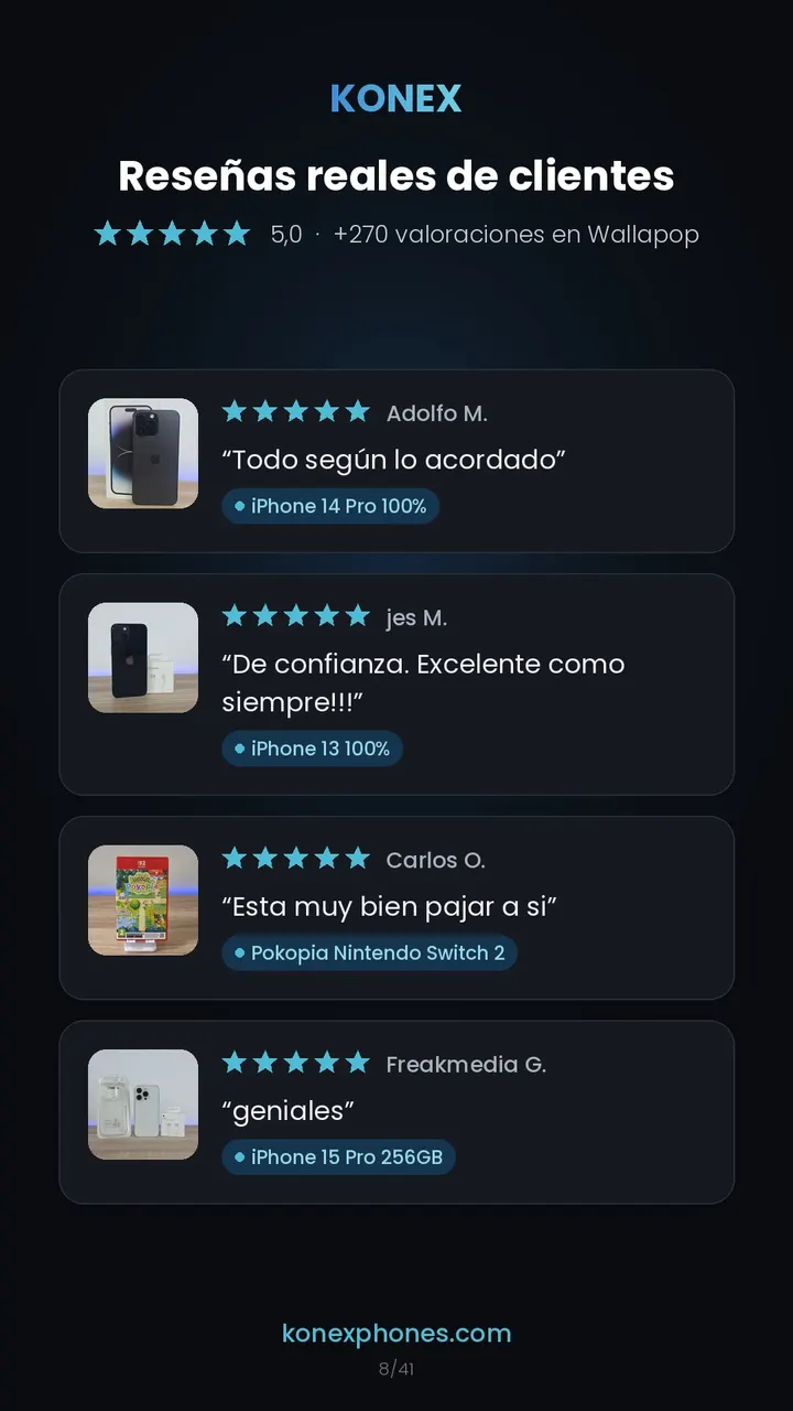 Reseñas de clientes de Konex (9/42)