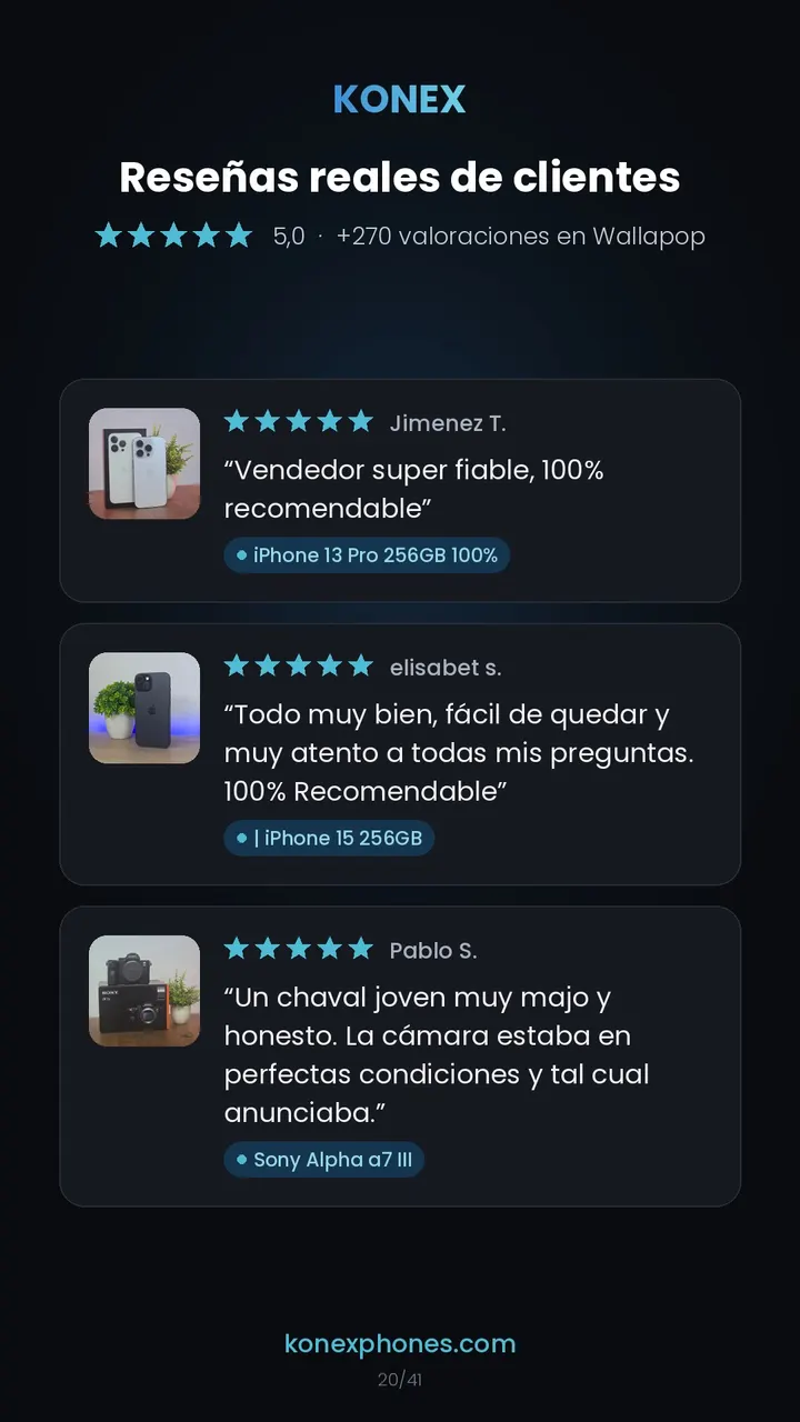 Reseñas de clientes de Konex (21/42)
