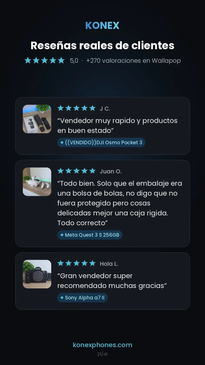 Reseñas de clientes de Konex (22/42)