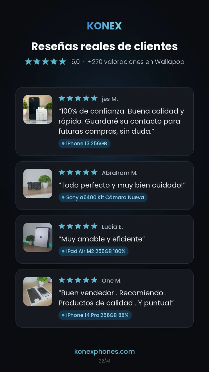 Reseñas de clientes de Konex (23/42)