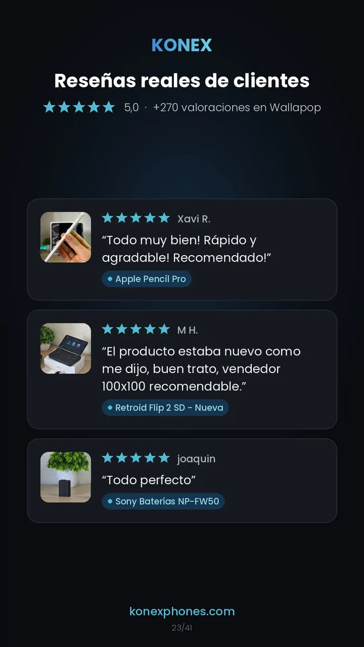 Reseñas de clientes de Konex (24/42)
