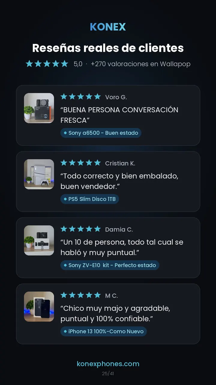 Reseñas de clientes de Konex (26/42)