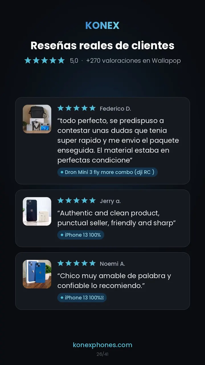 Reseñas de clientes de Konex (27/42)