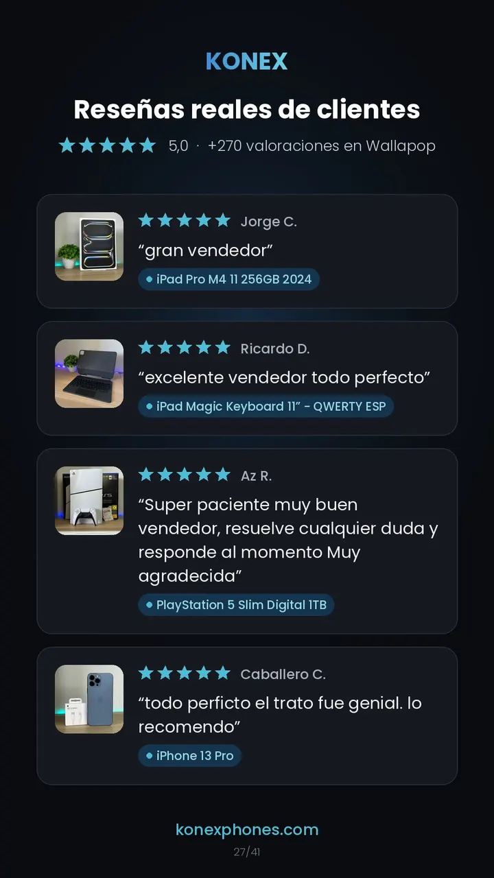 Reseñas de clientes de Konex (28/42)