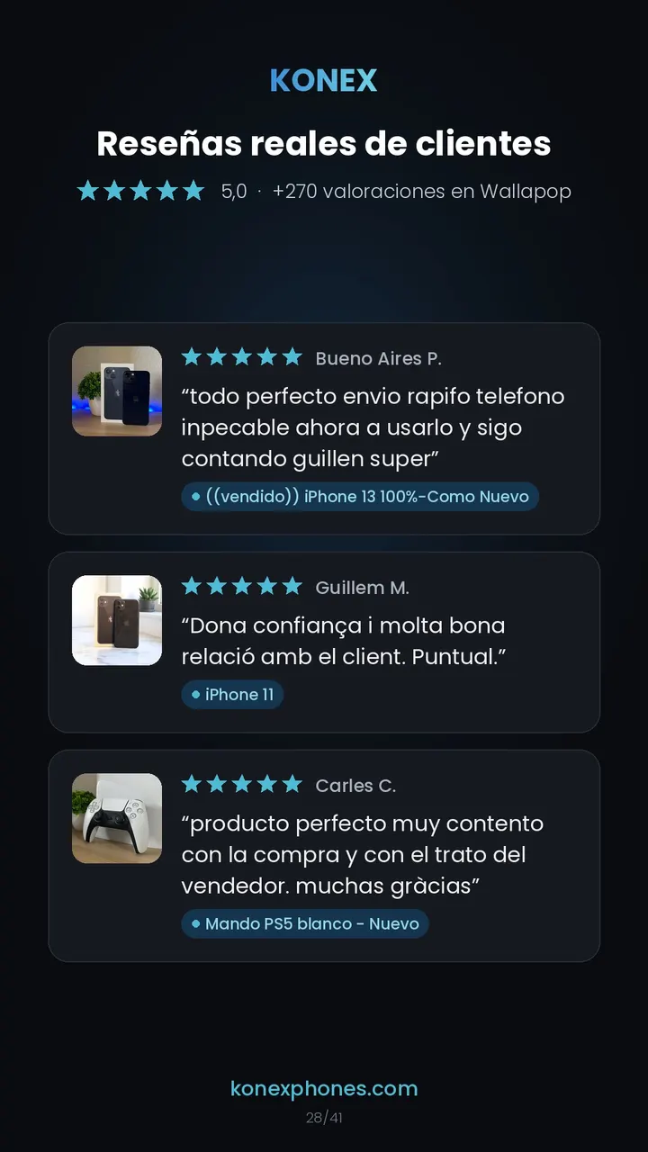 Reseñas de clientes de Konex (29/42)