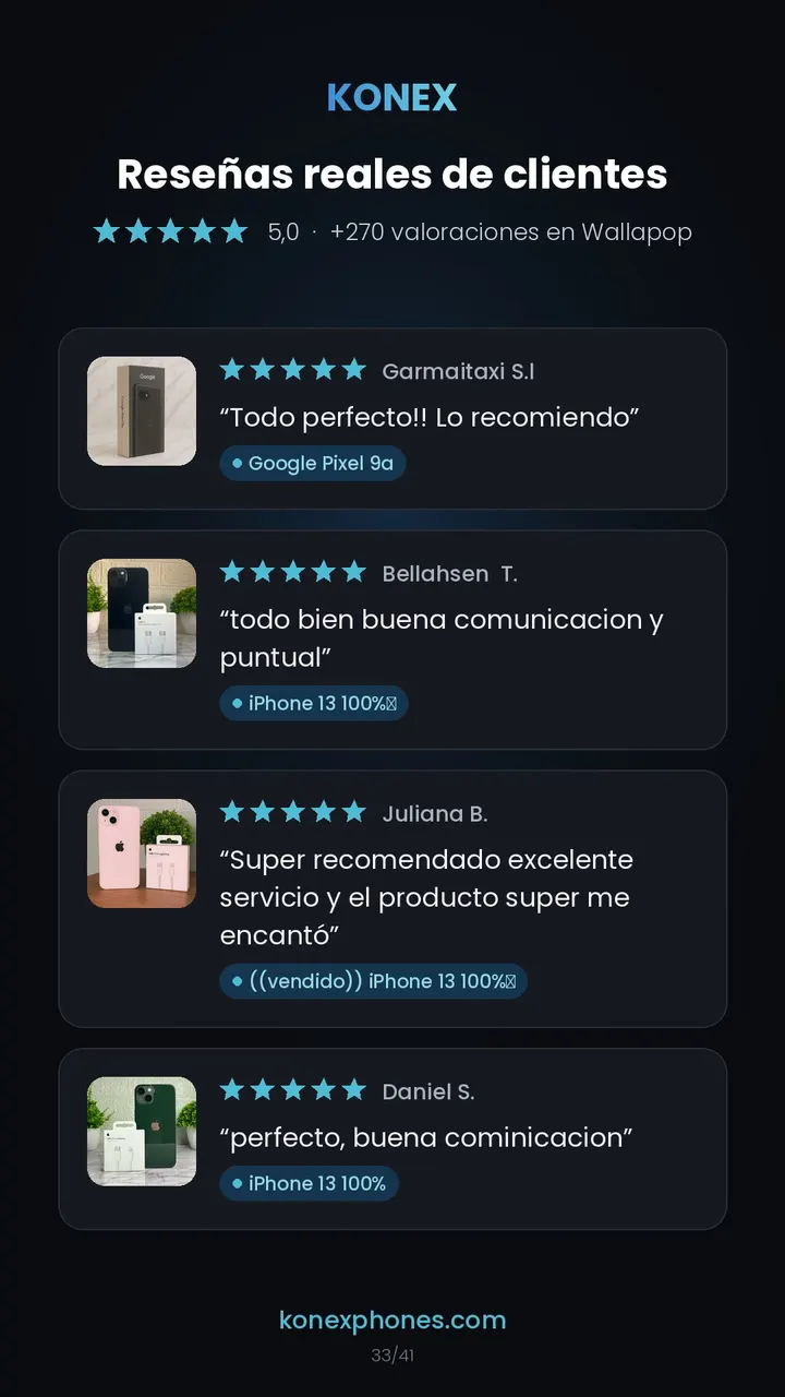 Reseñas de clientes de Konex (34/42)