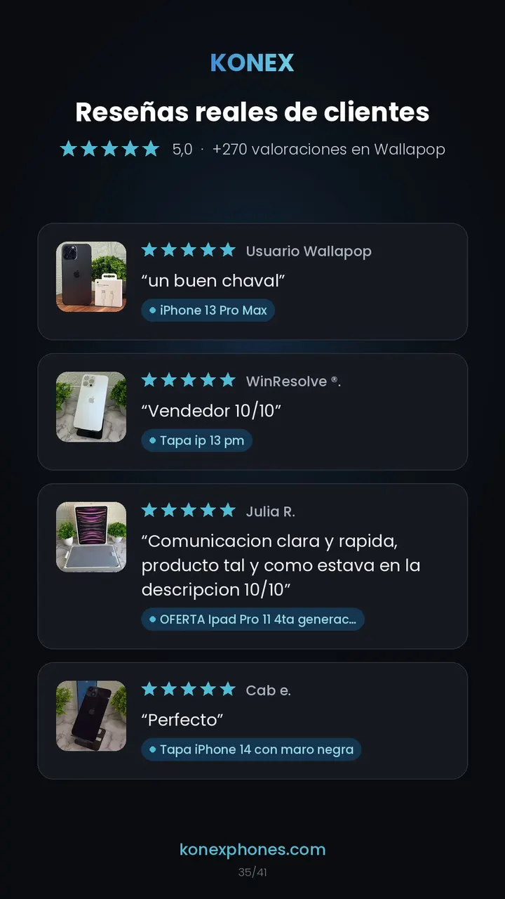 Reseñas de clientes de Konex (36/42)