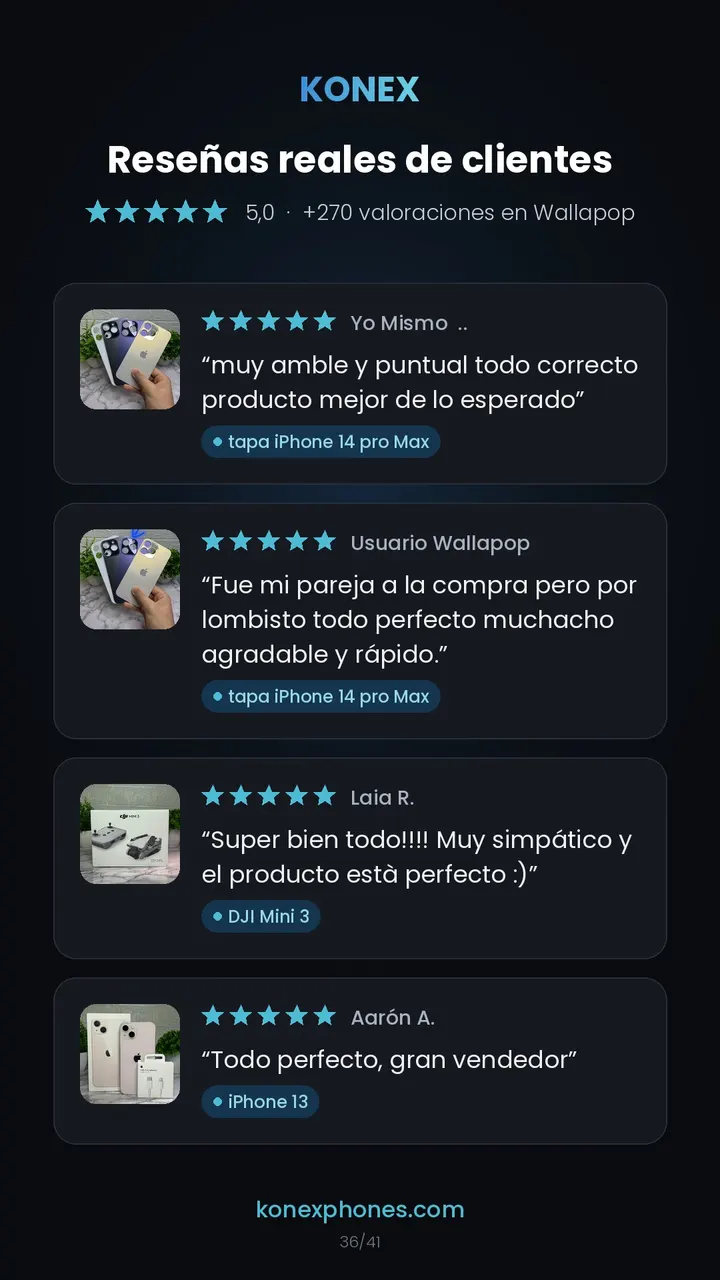 Reseñas de clientes de Konex (37/42)