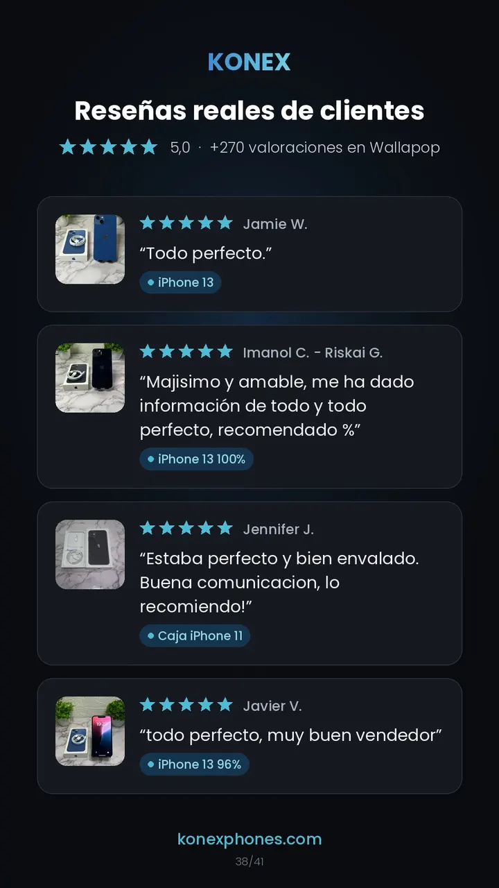Reseñas de clientes de Konex (39/42)