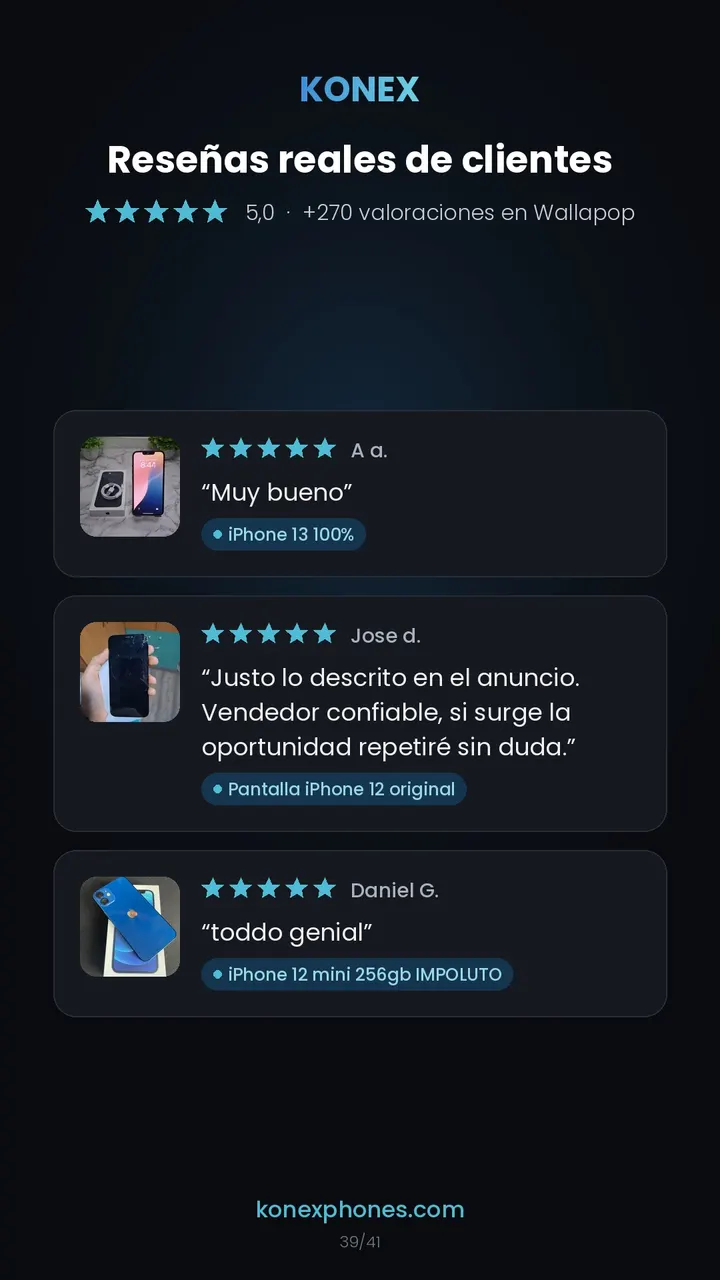 Reseñas de clientes de Konex (40/42)