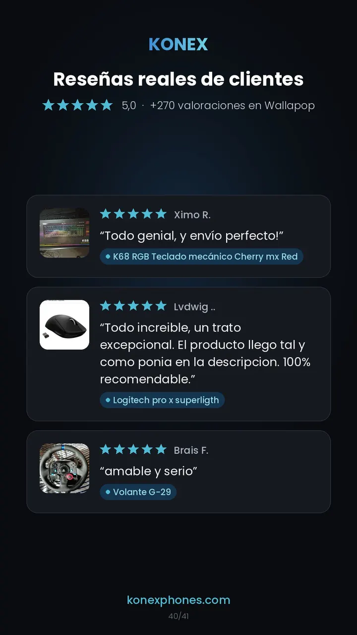 Reseñas de clientes de Konex (41/42)